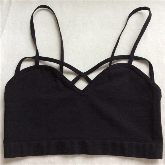 NWOT 2 Zenana bralettes sz S ZENANA OUTFITTERS BLACK & PLUM - Picture 4 of 9